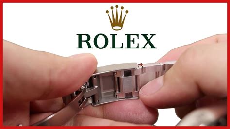 how to open a rolex band|adjusting rolex oyster watch band.